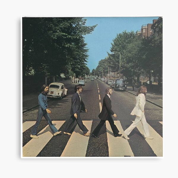 "Abbey Road" by The Beetles, cover Metal Print
