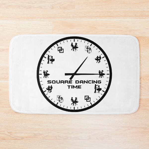 Item preview, SQD Time BLK designed and sold by Square Dancing Gifts & Merchandise.