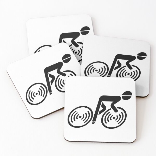 Item preview, Racing Cyclist (Racer, Road Bike, Bicycle / L–>R / Black) designed and sold by Roderix.