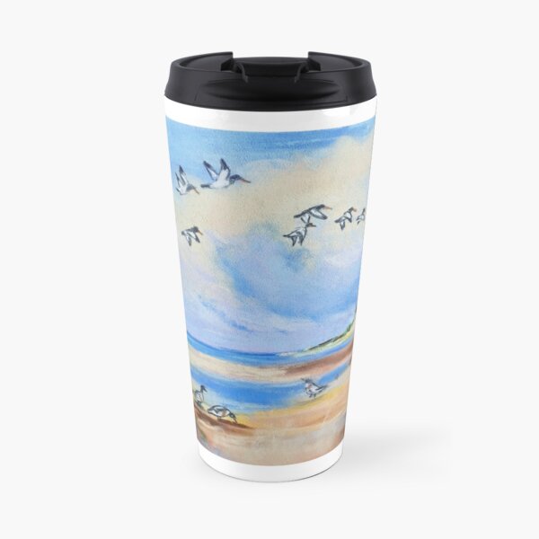 Flying over saltmarshes Travel Mug