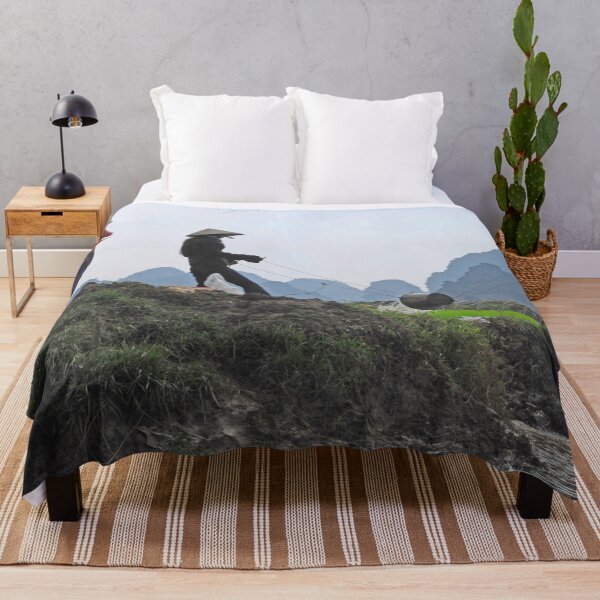 Item preview, Farmers Irrigating Rice Fields, Rural Landscape, Vietnam designed and sold by worldways.
