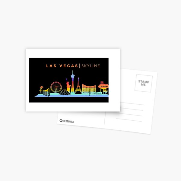 Las Vegas City Skyline Travel Postcard