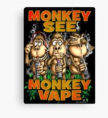 Monkey See Monkey Vape Canvas Print
