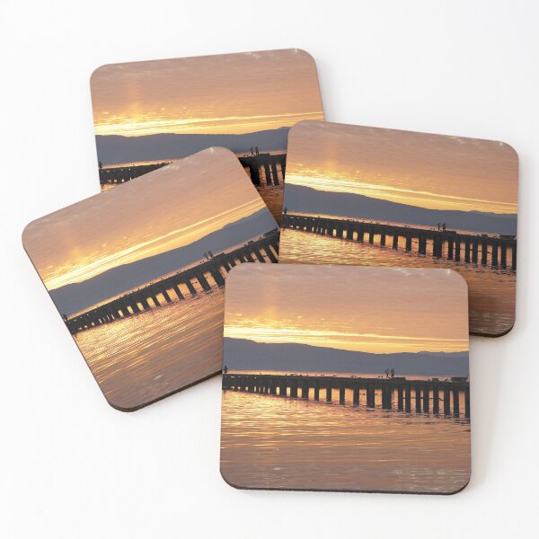 Item preview,  Lake Ohrid winter sunset at the old pier - la jetee designed and sold by distracted.