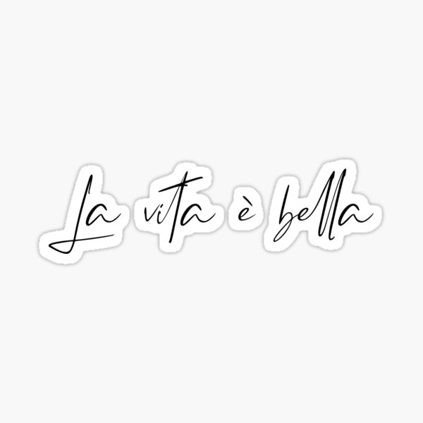 Item preview, La vita è bella - Life Is Beautiful designed and sold by casualforyou.