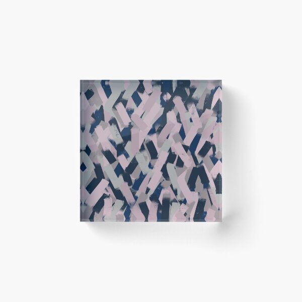 Item preview, Navy Blue, Grey and Pink Smudgy Brush Strokes designed and sold by OneThreeSix.