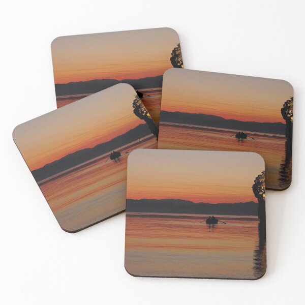 Item preview, Lake Ohrid winter sunset at kaneo designed and sold by distracted.