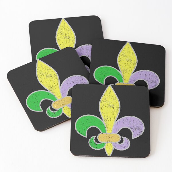 Item preview, Mardi Gras New Orleans Fleur de lis (distressed) designed and sold by Dan Brady.