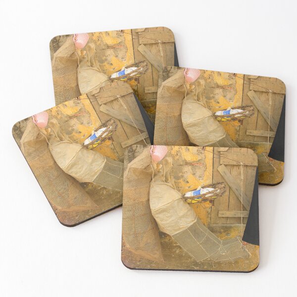 Item preview, Fishing Nets Hanging Laundry Yellow Wall and Window designed and sold by worldways.