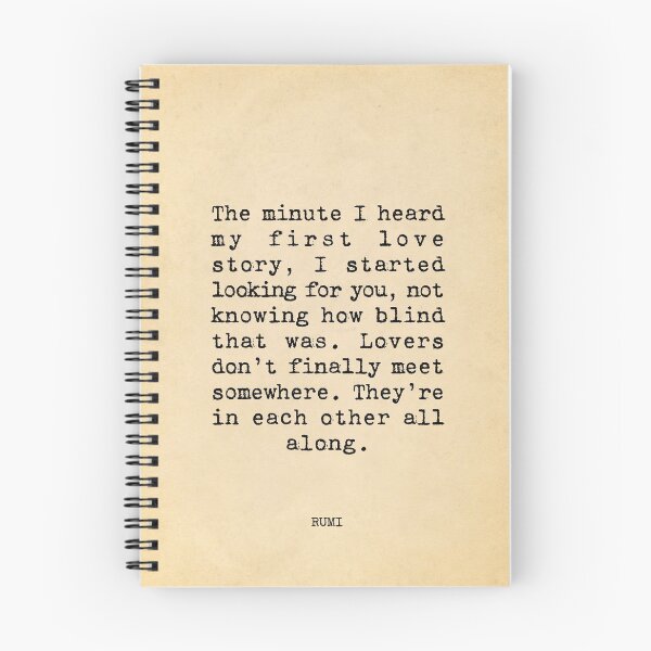 Item preview, The minute I heard my first love story, I started looking for you - Rumi designed and sold by vintagepaper.