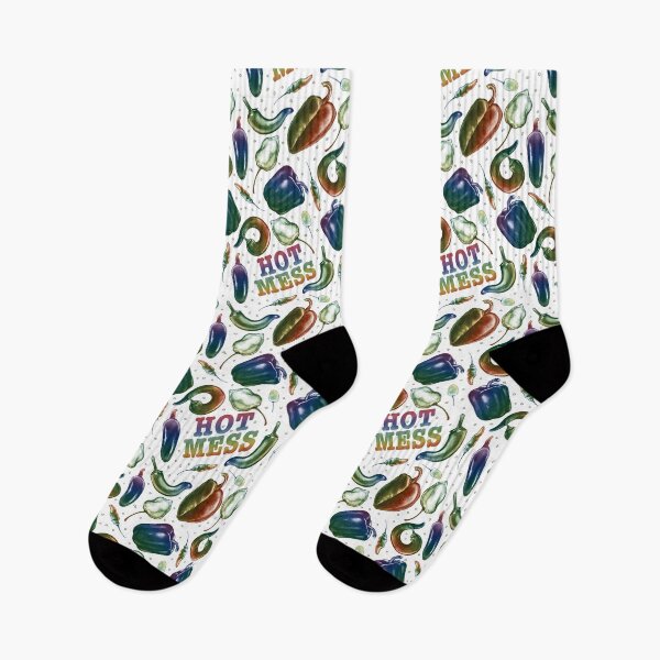 Item preview, HOT MESS - colorful pepper pattern & design designed and sold by MonoMano.