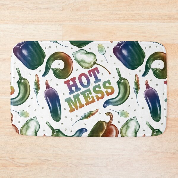 Item preview, HOT MESS - colorful pepper pattern & design designed and sold by MonoMano.