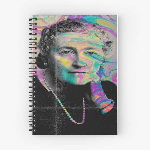 Item preview, agatha christie vintage art designed and sold by Ilustra Club.