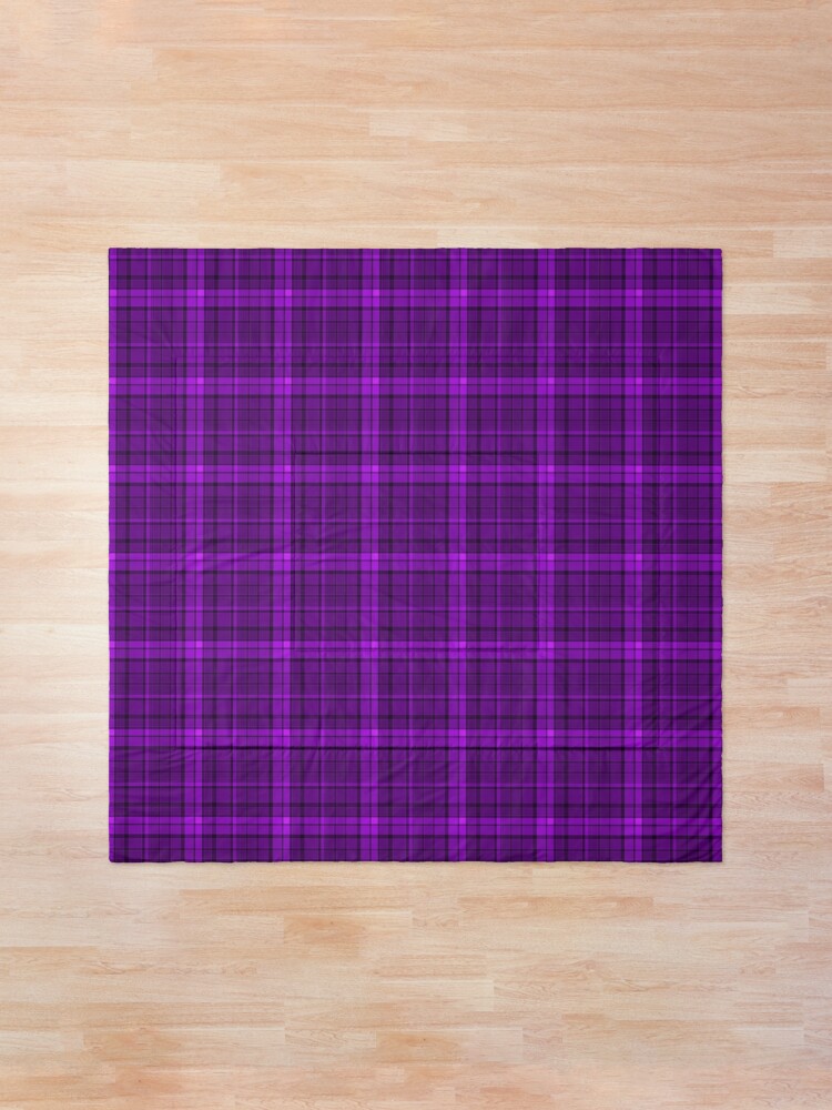 Alternate view of Purple plaid Comforter