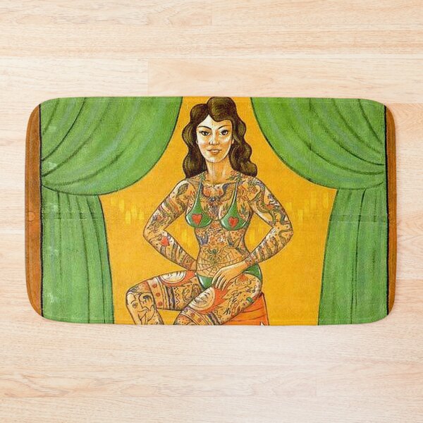 Item preview, TATTOOED WONDER : Vintage Circus Sideshow Advertising Print designed and sold by posterbobs.