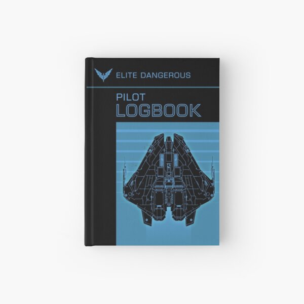 Item preview, ELITE DANGEROUS:PILOT LOGBOOK KRAIT BLUE designed and sold by Madjack Tees Kiwi SuperStore.