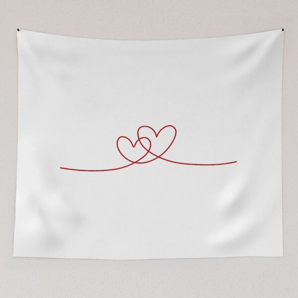 Item preview, Herzen Linie in rot designed and sold by Nicole Bleck.