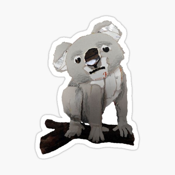 Koala in cardboard Sticker