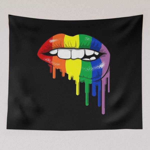 Item preview, LGBTQ+ Rainbow Lip ~ Digital Drawing ~ Color designed and sold by Gatsbird Design.