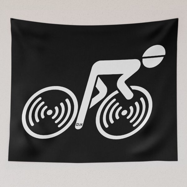 Item preview, Racing Cyclist (Racer, Road Bike, Bicycle / L–>R / White) designed and sold by Roderix.