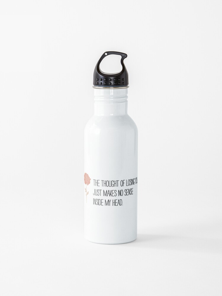 Quote Ali Gatie Moonlight The Thought Of Losing You Just Makes No Sense Inside My Head Banner Color Water Bottle By Alextherieur Redbubble - ali gatie moonlight roblox id code working