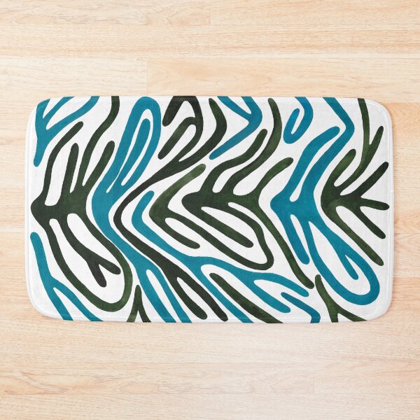 Item preview, Zebra Print - Blue and Forest Green designed and sold by ToiledeLina.