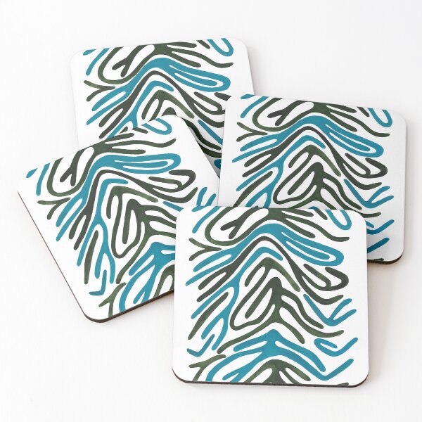 Item preview, Zebra Print - Blue and Forest Green designed and sold by ToiledeLina.