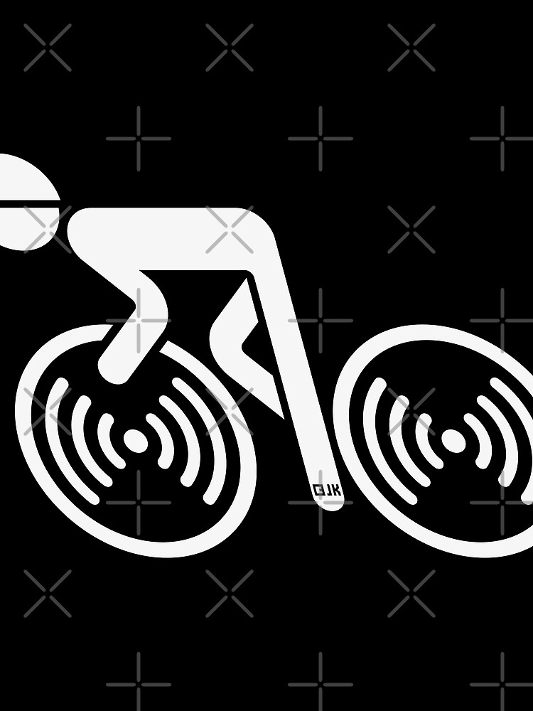 Thumbnail 3 of 3, Scarf, Racing Cyclist (Racer, Road Bike, Bicycle / L<–R / White) designed and sold by Roderix.