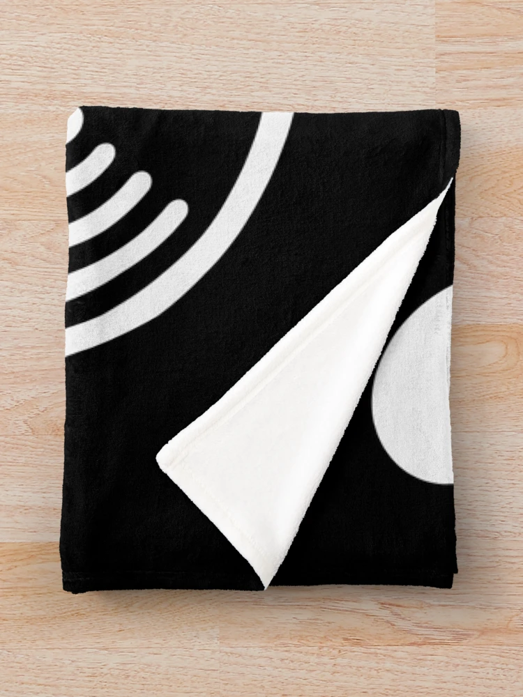 Thumbnail 3 of 6, Throw Blanket, Racing Cyclist (Racer, Road Bike, Bicycle / L<–R / White) designed and sold by Roderix.