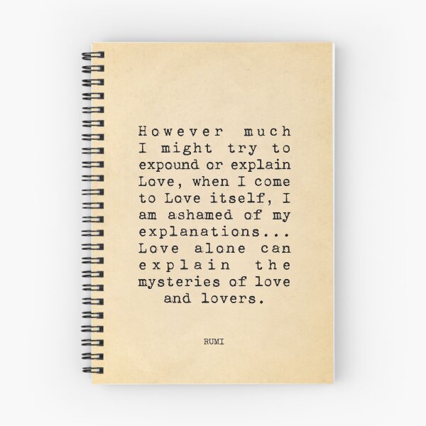 Item preview, However much I might try to expound or explain Love - Rumi designed and sold by vintagepaper.