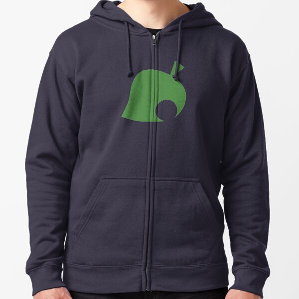 Animal Crossing Leaf Zipped Hoodie