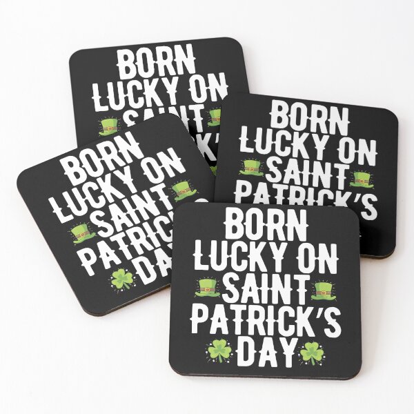 Item preview, Born Lucky On St Patricks Day Birthday designed and sold by TooFlyDesign.