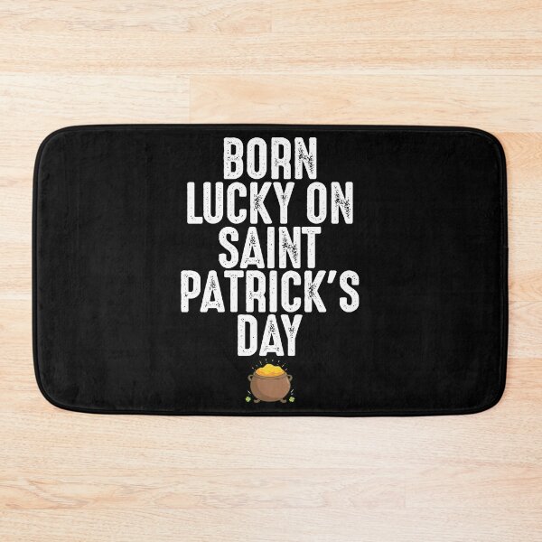 Item preview, Born Lucky St Patricks Day Birthday Gift designed and sold by TooFlyDesign.