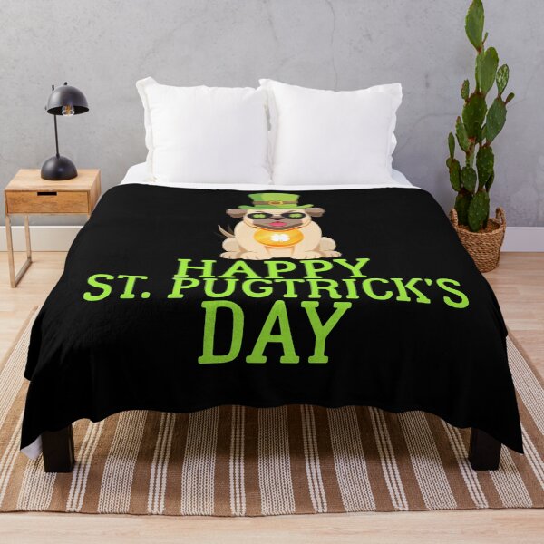 Item preview, Happy St Patricks Day Cute Pug Gift designed and sold by TooFlyDesign.