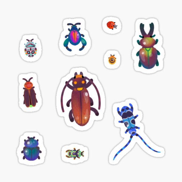 Beetle - pastel Sticker