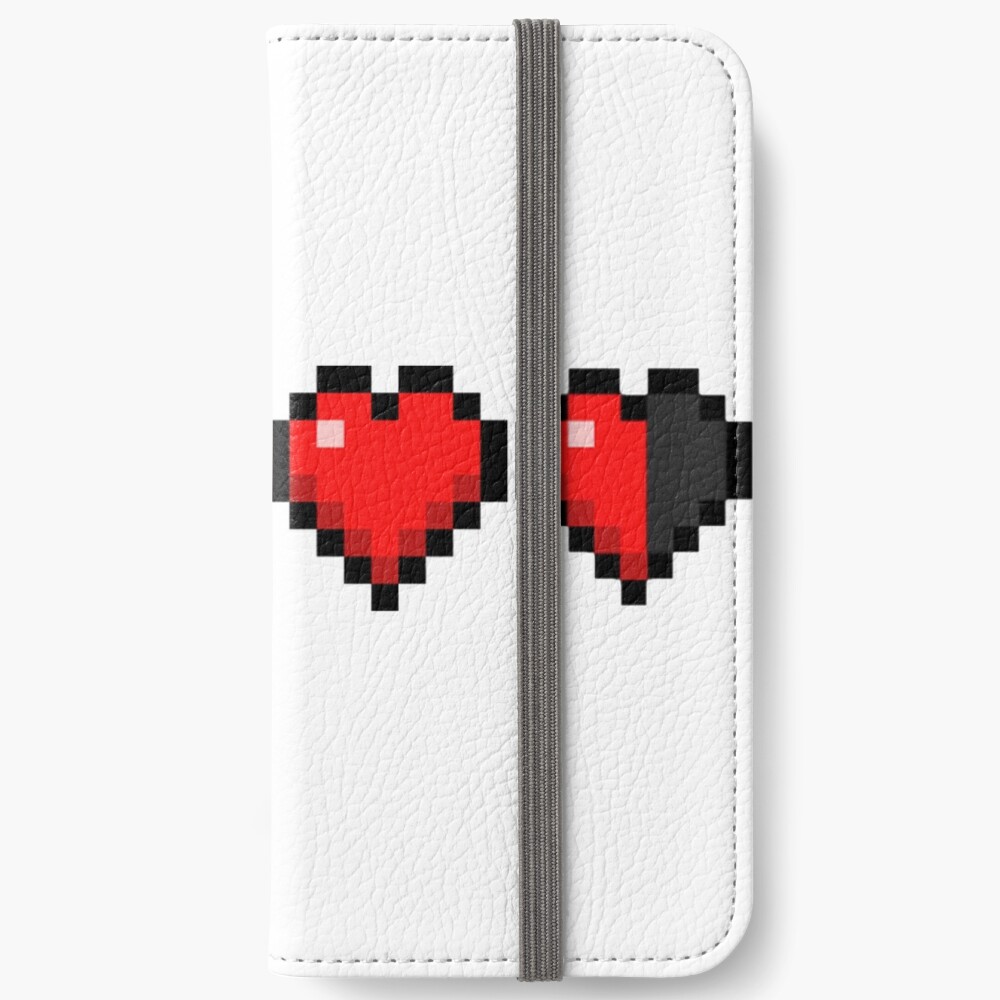 Minecraft Hp Bar Health Bar Iphone Wallet By Jovanx011 Redbubble - hp bar 60 health roblox