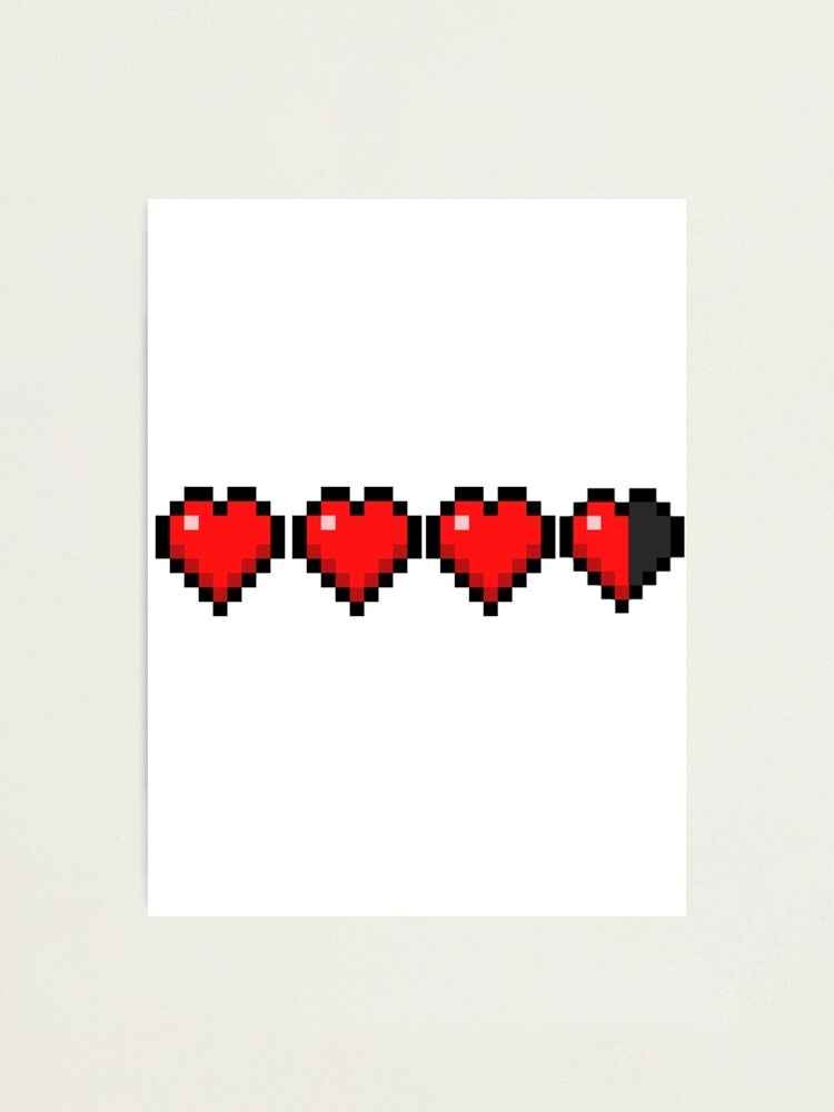 Minecraft Hp Bar Health Bar Photographic Print By Jovanx011 Redbubble