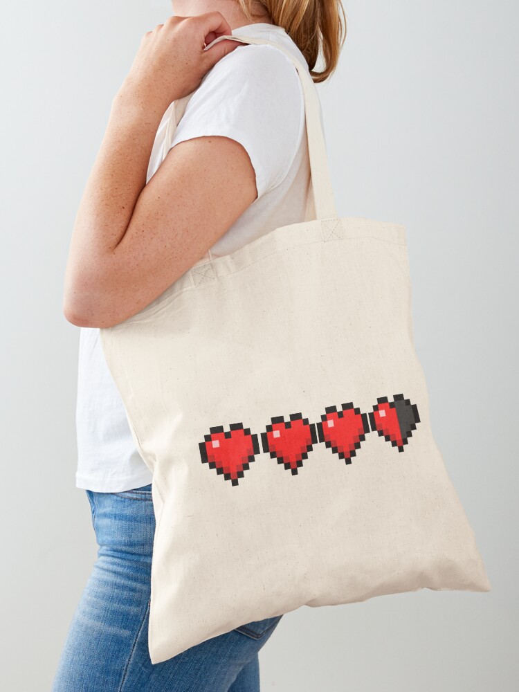 Minecraft Hp Bar Health Bar Tote Bag By Jovanx011 Redbubble - hp bar 60 health roblox