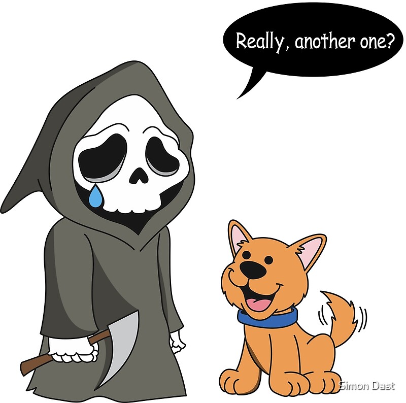 cute grim reaper wallpaper husky