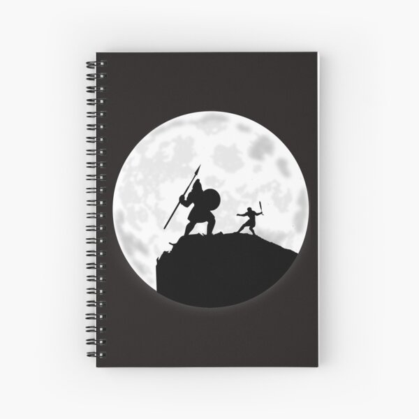 David and Goliath, bible story. hebrew battle scene. Spiral Notebook for  Sale by JJ ADX