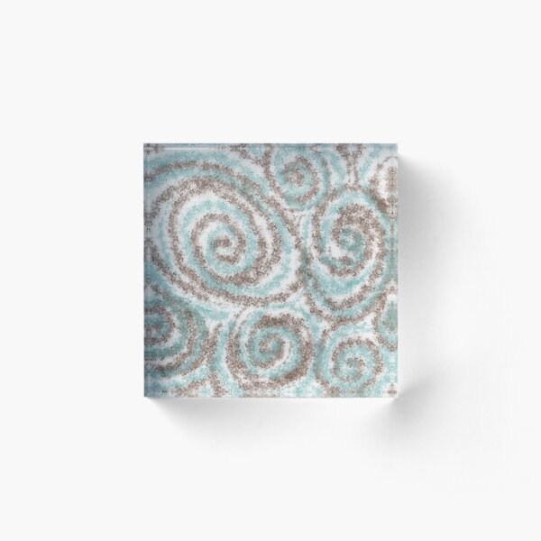 Swirl and Twirl Acrylic Block