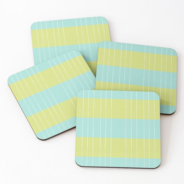 Item preview, Green Turquoise Dotted Stripes designed and sold by the-outfoxed.
