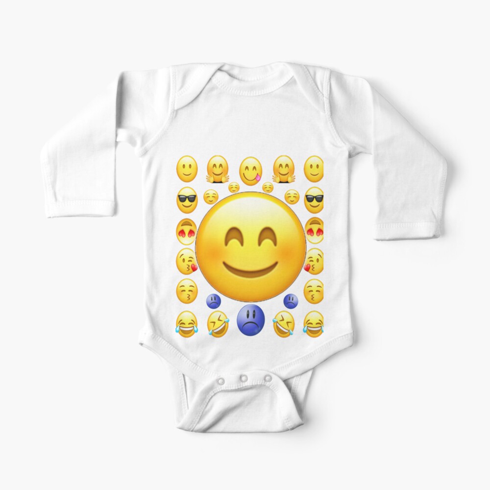 Smiley Emojis Grafik Fur Alle Kleidung Druck Entwerfend Und Dekorativ Baby Body Von Suesakpal Redbubble