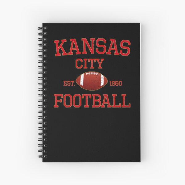 Kansas City Football Classic Distressed Vintage Design Spiral Notebook