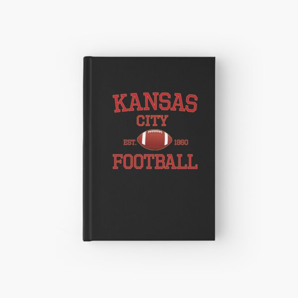 KC Kansas City Originals Vintage Sports Fan Red & Yellow Kc Football Hardcover Journal