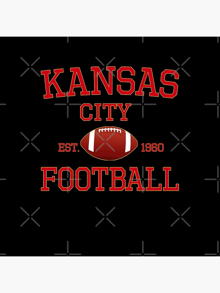 KC Kansas City Originals Vintage Sports Fan Red & Yellow Kc Football by Bullish-Bear