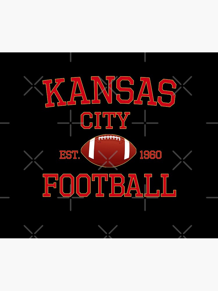 KC Kansas City Originals Vintage Sports Fan Red & Yellow Kc Football by Bullish-Bear