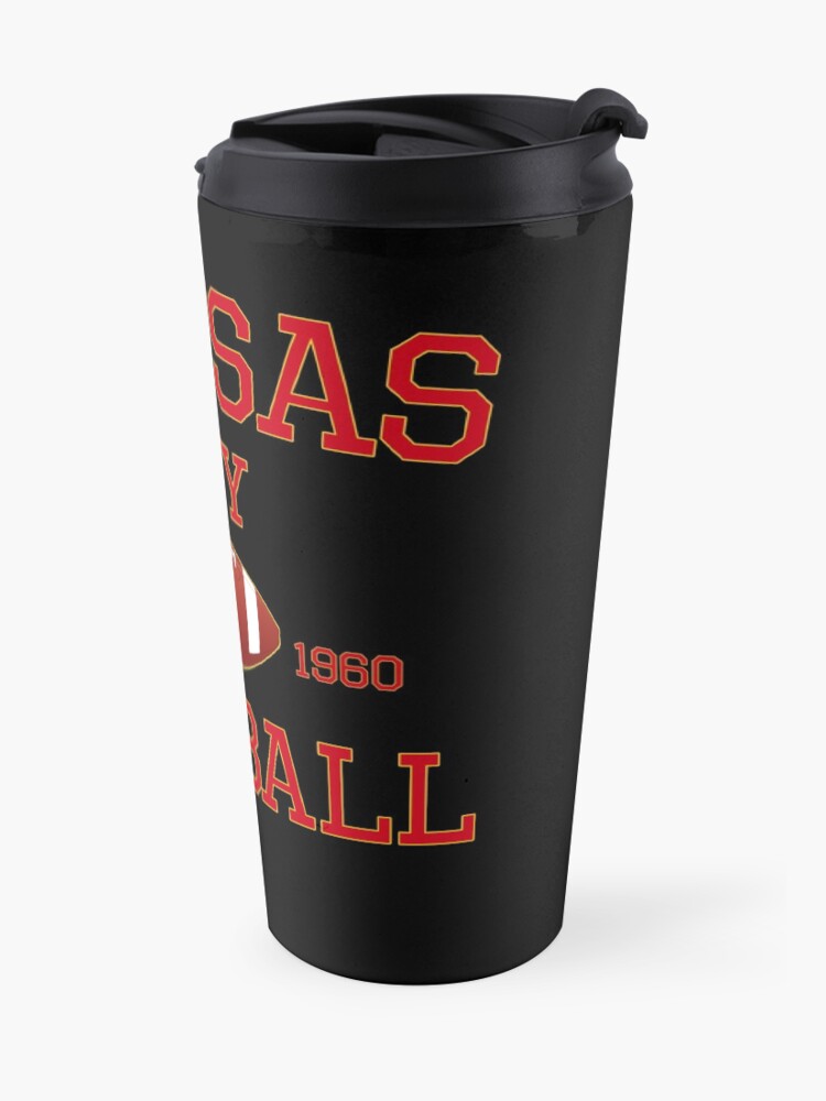 Alternate view of KC Kansas City Originals Vintage Sports Fan Red & Yellow Kc Football Travel Mug