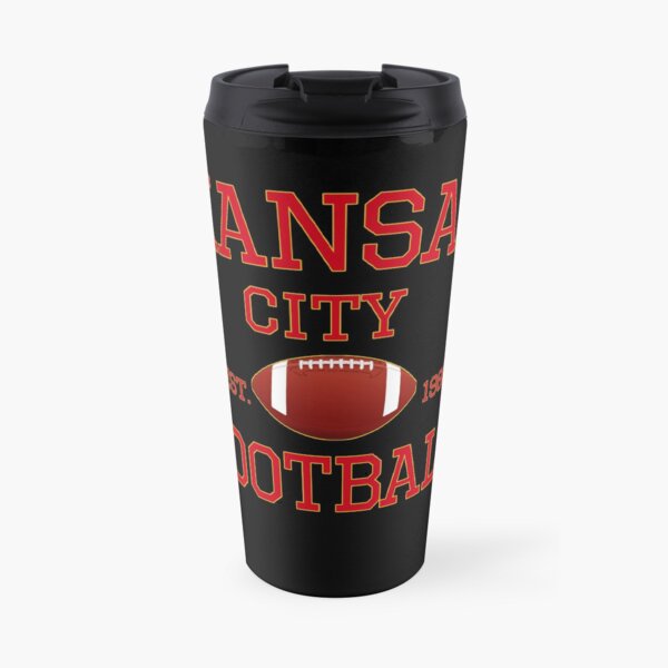KC Kansas City Originals Vintage Sports Fan Red & Yellow Kc Football Travel Mug