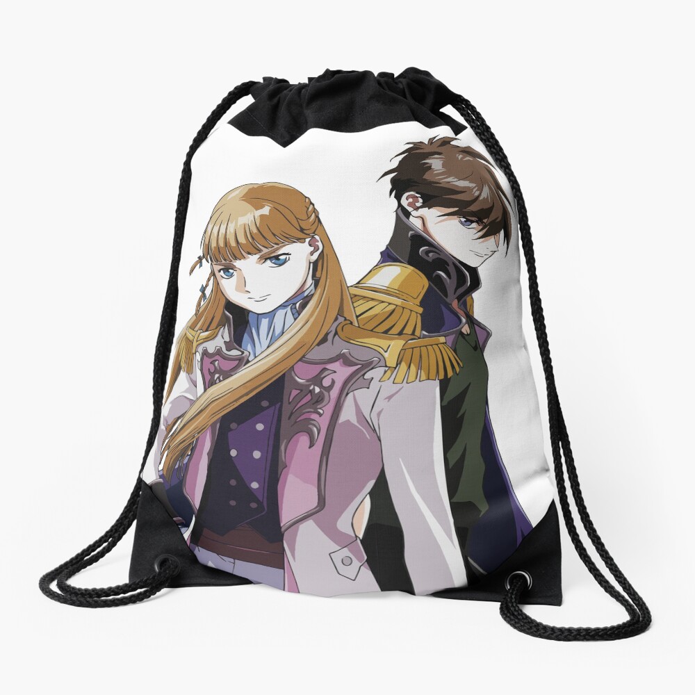 Heero and Relena Gundam Wing Drawstring Bag